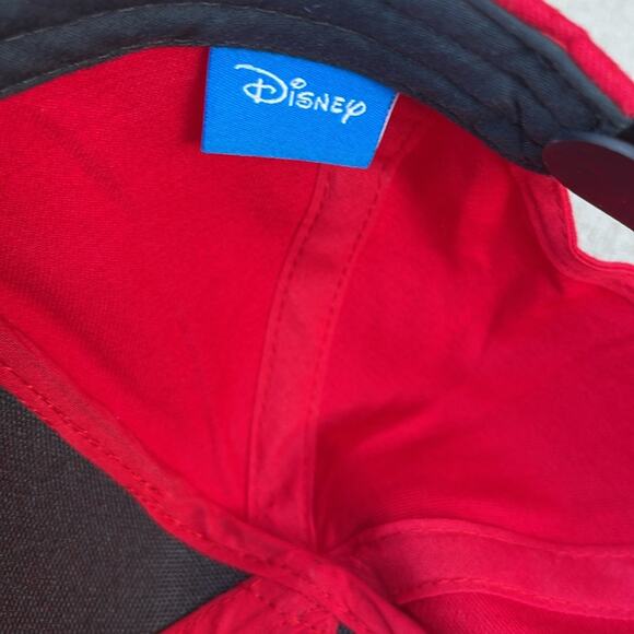 Disney Minnie Mouse Ears Red & Black snapback hat adult size - Picture 4 of 5